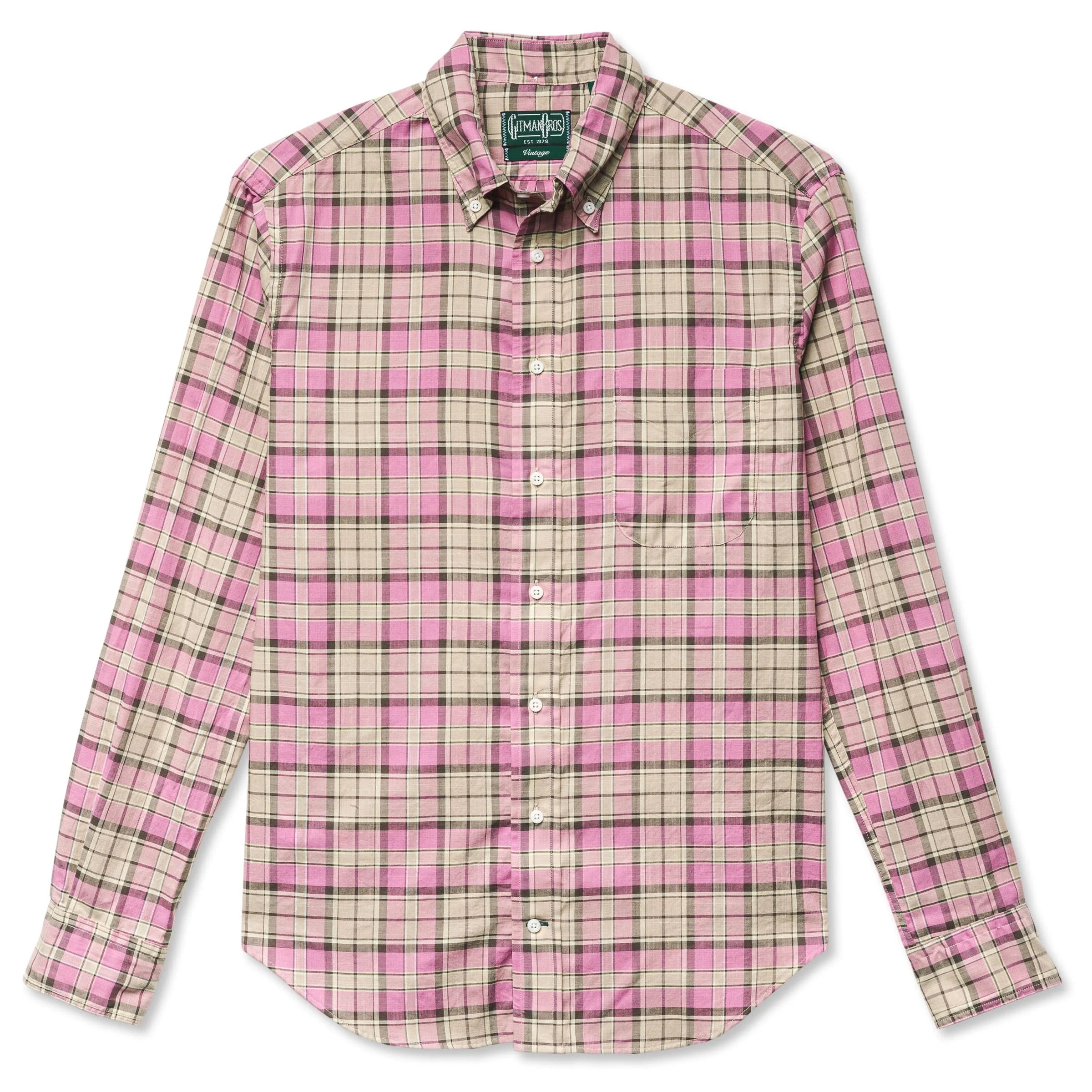 Gitman Bros Vintage Pink Archive Madras