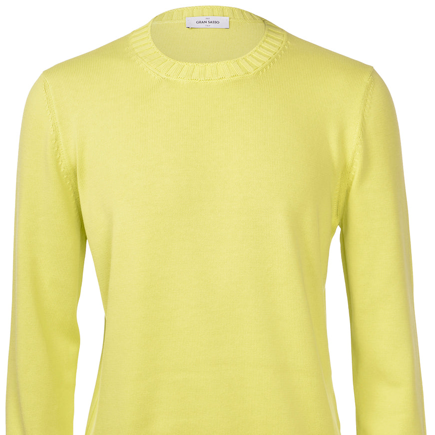 Gran Sasso Egyptian Cotton Crew Neck Knit