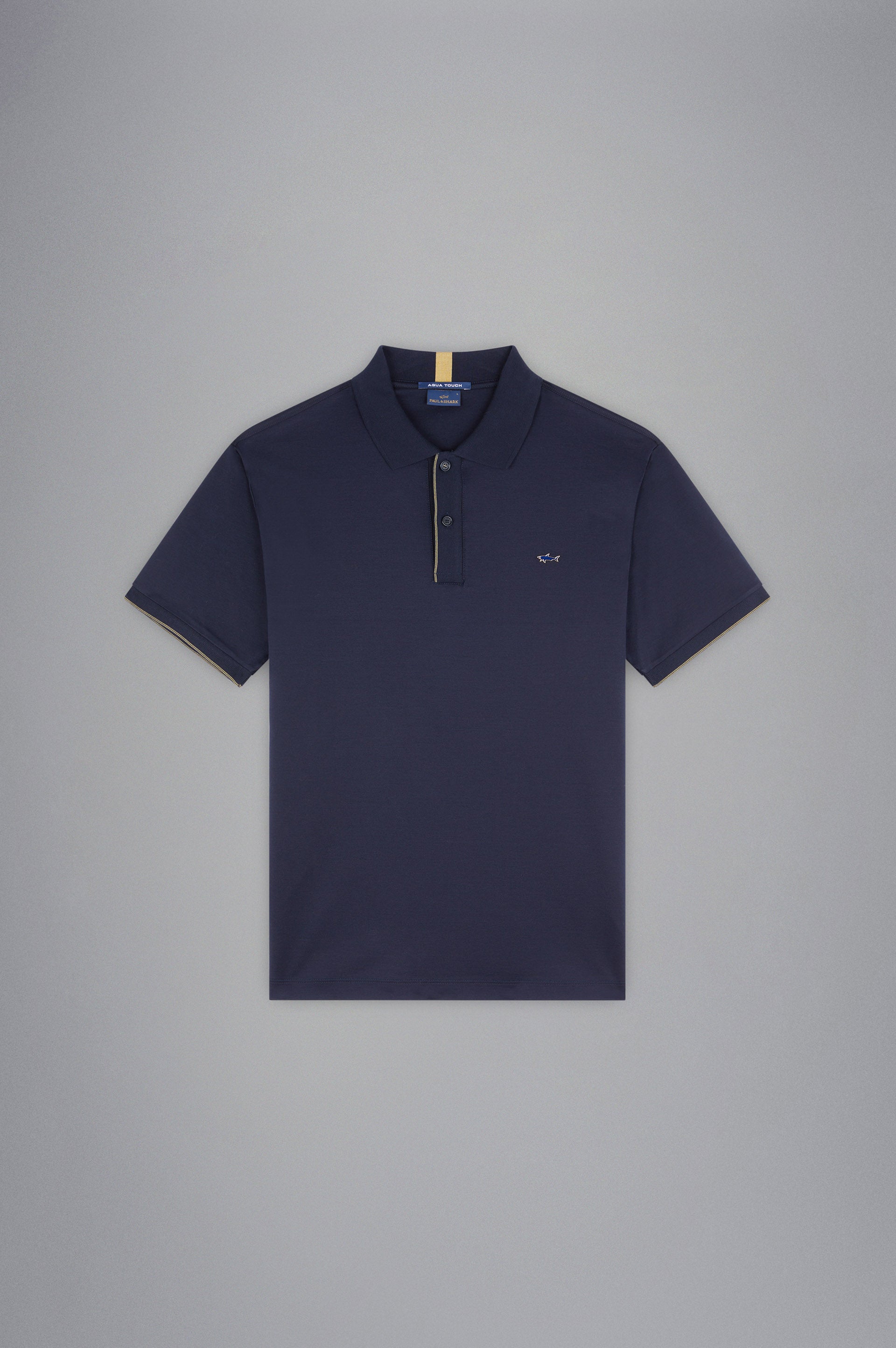 Paul&Shark Aqua Interlock Cotton Polo Shirt