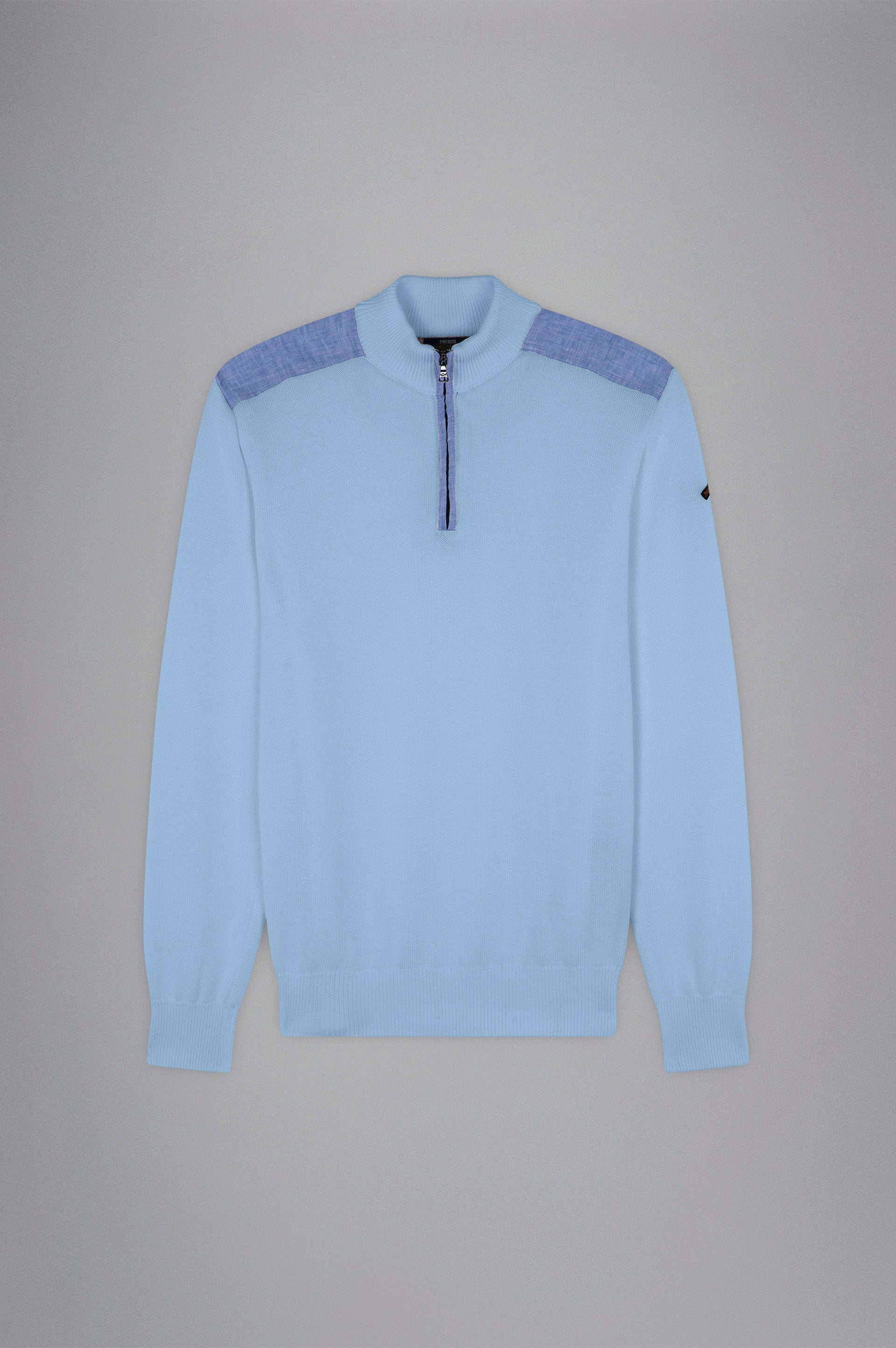 Paul&Shark Fresco Cotton Jumper with Linen Details