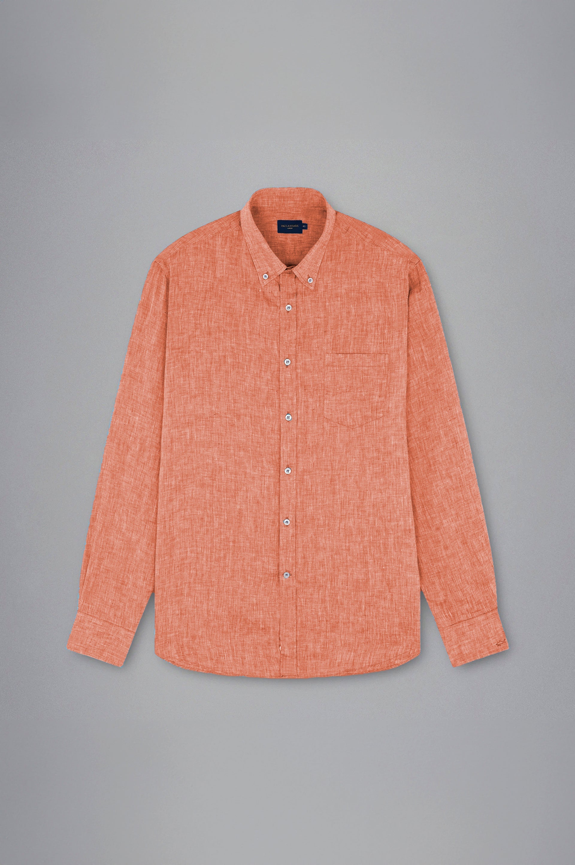 Paul&Shark Long Sleeve Pure Linen Shirt