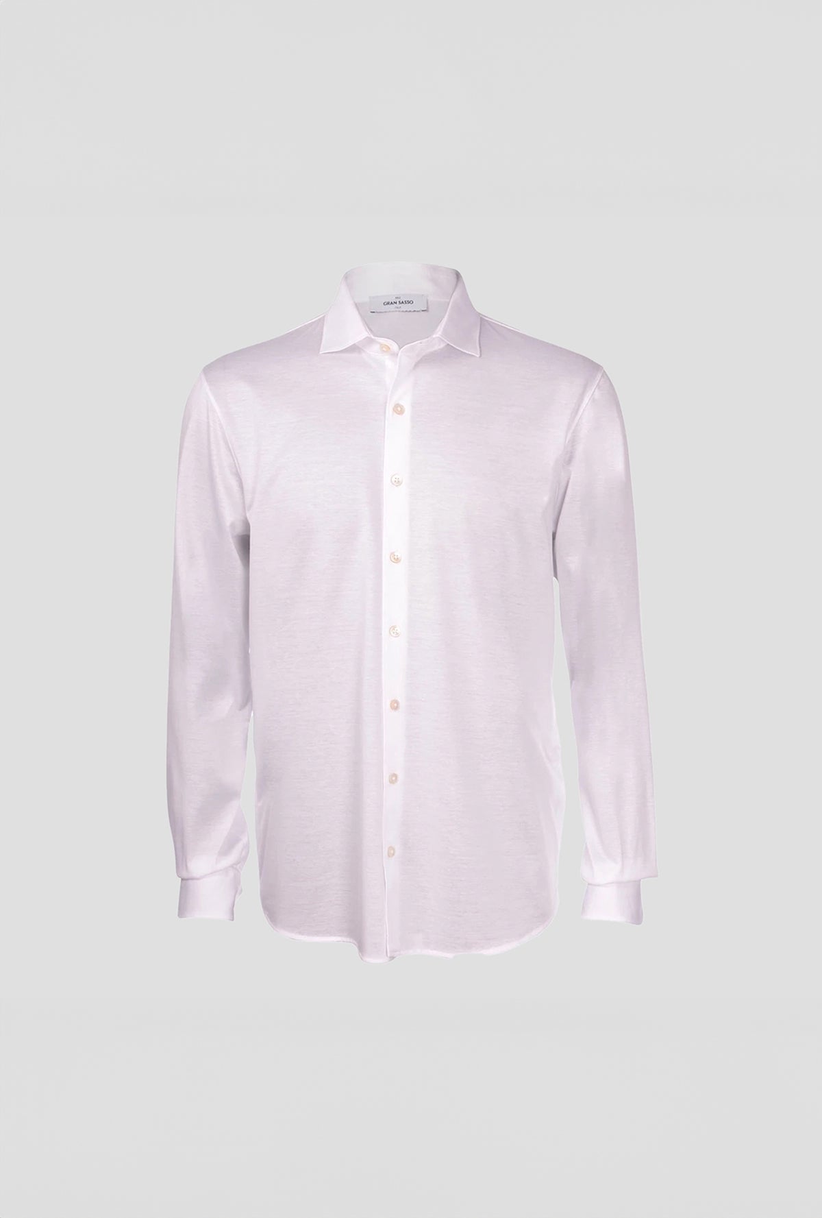 Gran Sasso Mercerised Cotton Long Sleeve Shirt