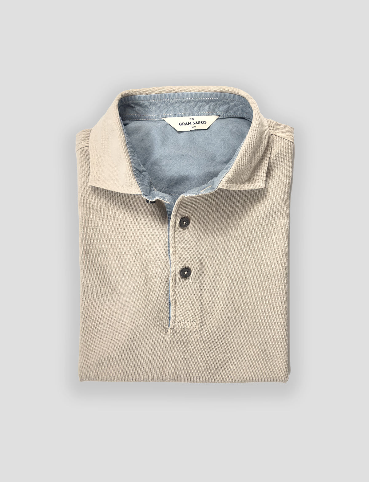 Gran Sasso Vintage Cotton Two-Tone Polo