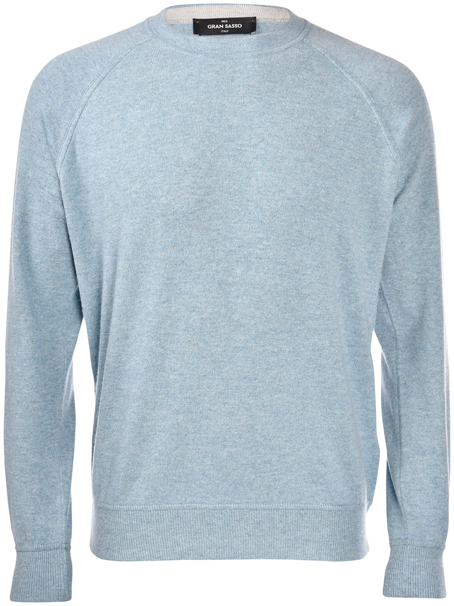 GRAN SASSO／crew neck-knit Gran Sasso Pure Cashmere Crew Neck Knit – Styleroom Outlet