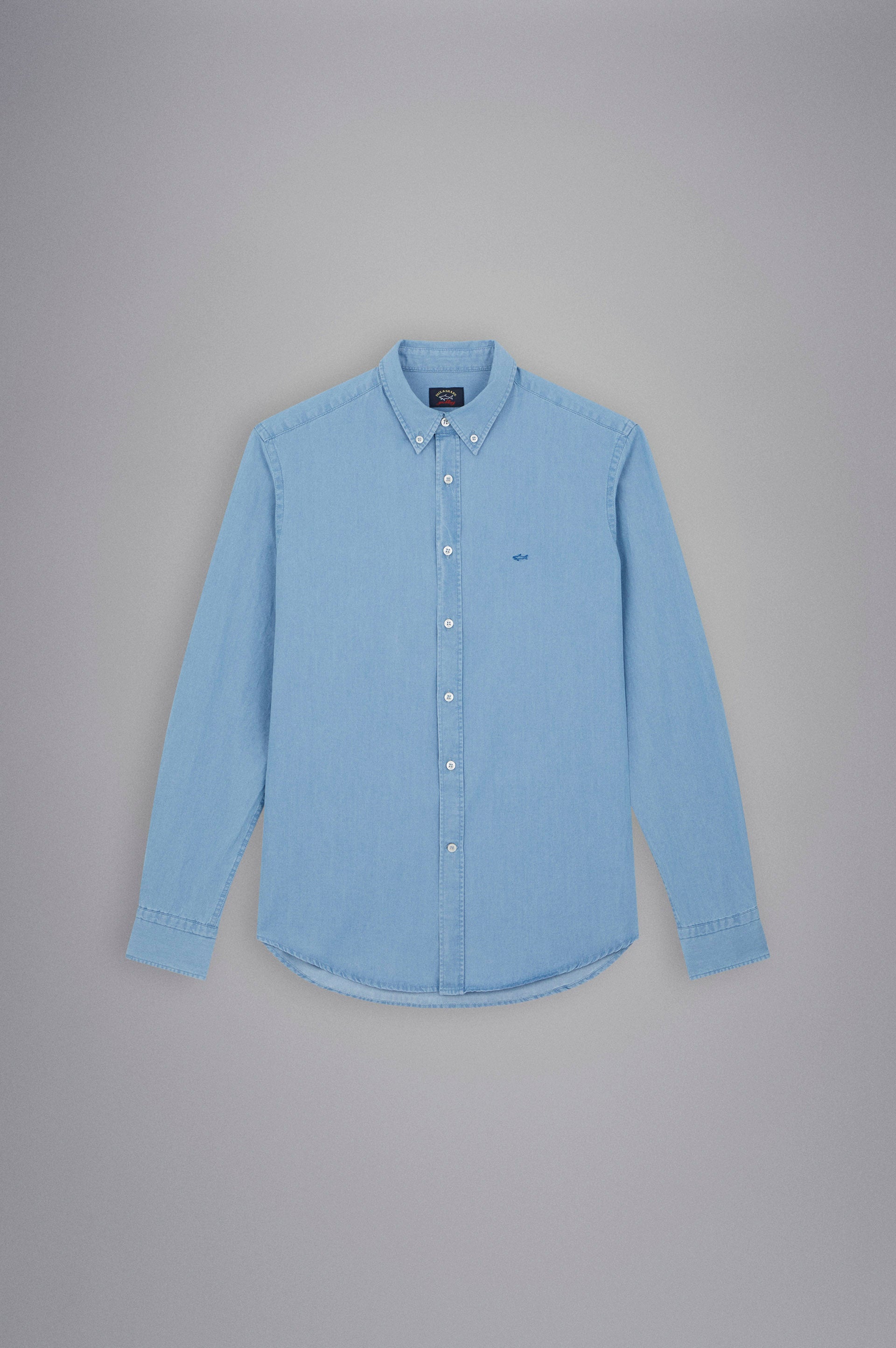 Paul&Shark Washed Denim Cotton Shirt