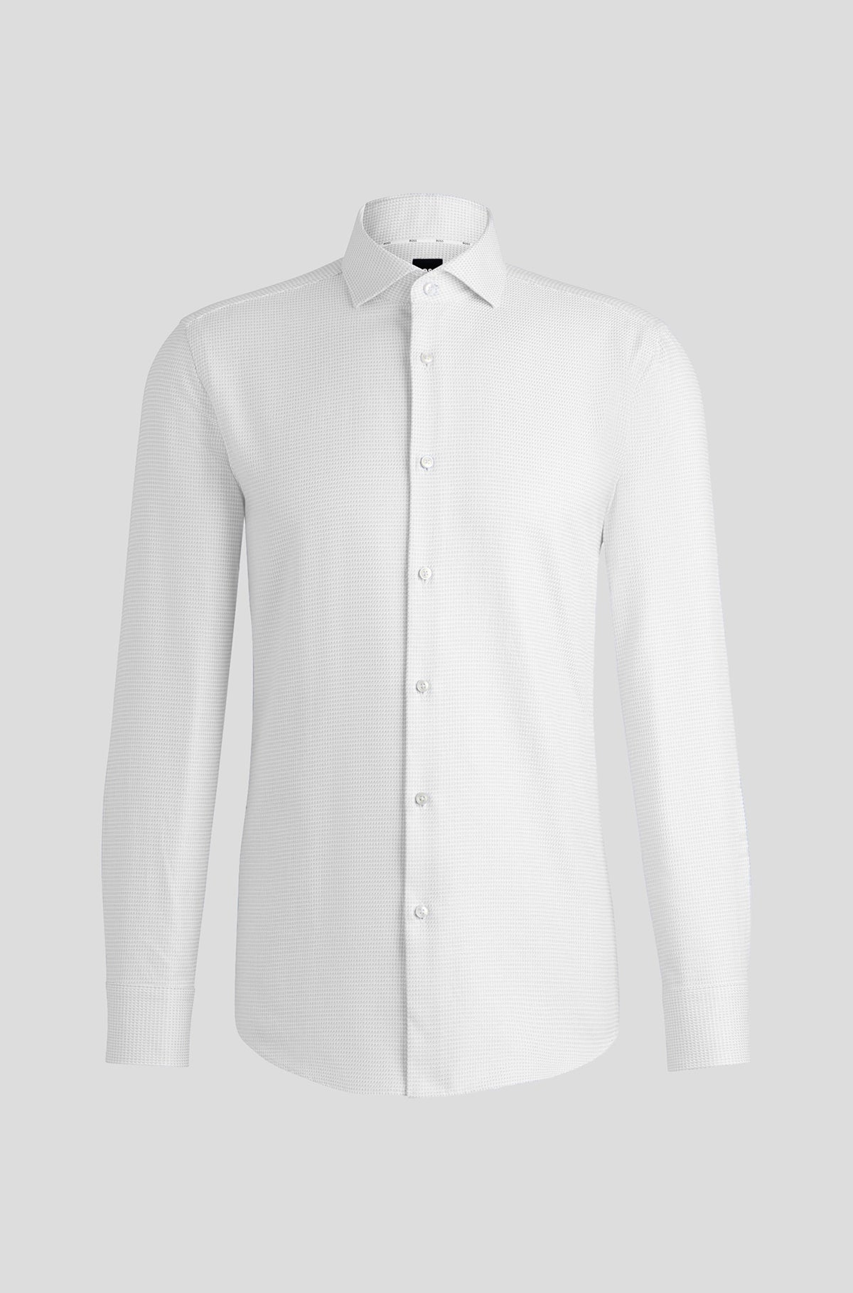 HUGO BOSS Slim Fit Shirt in Structured Cotton