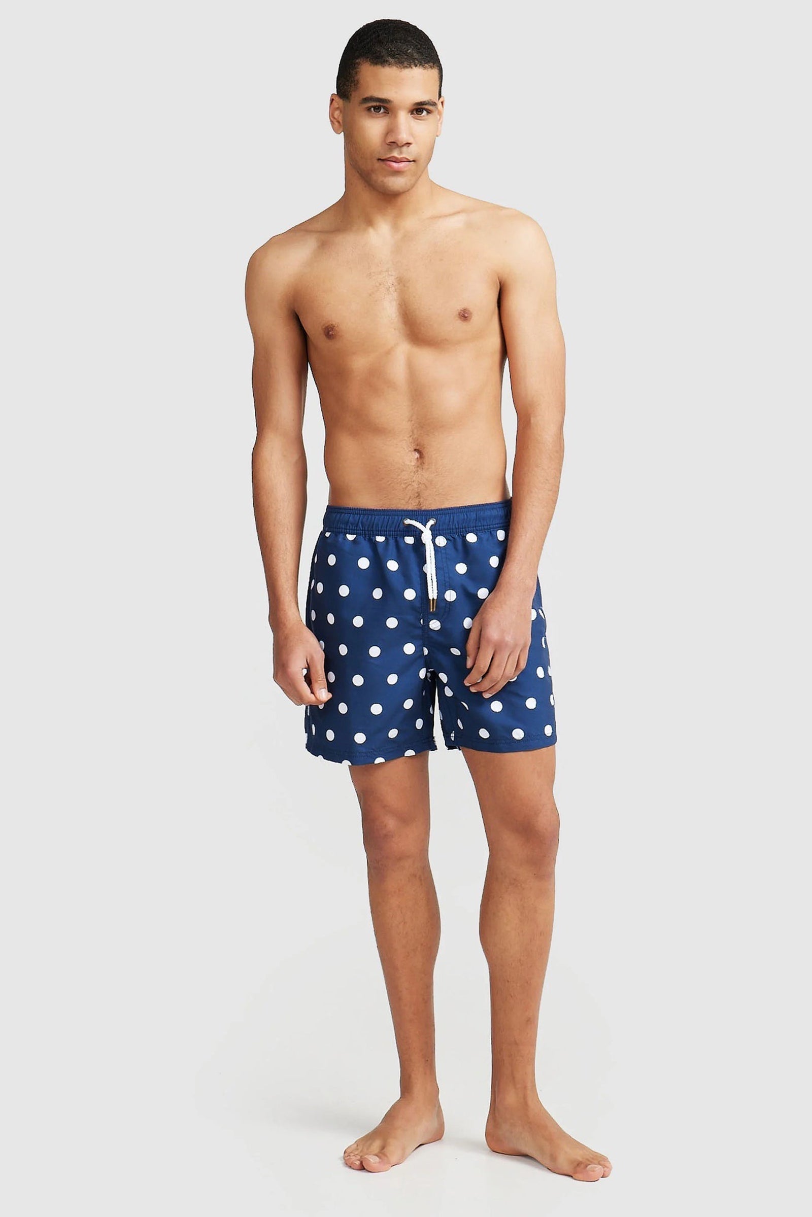 ORTC Henley Polka Dot Swim Shorts