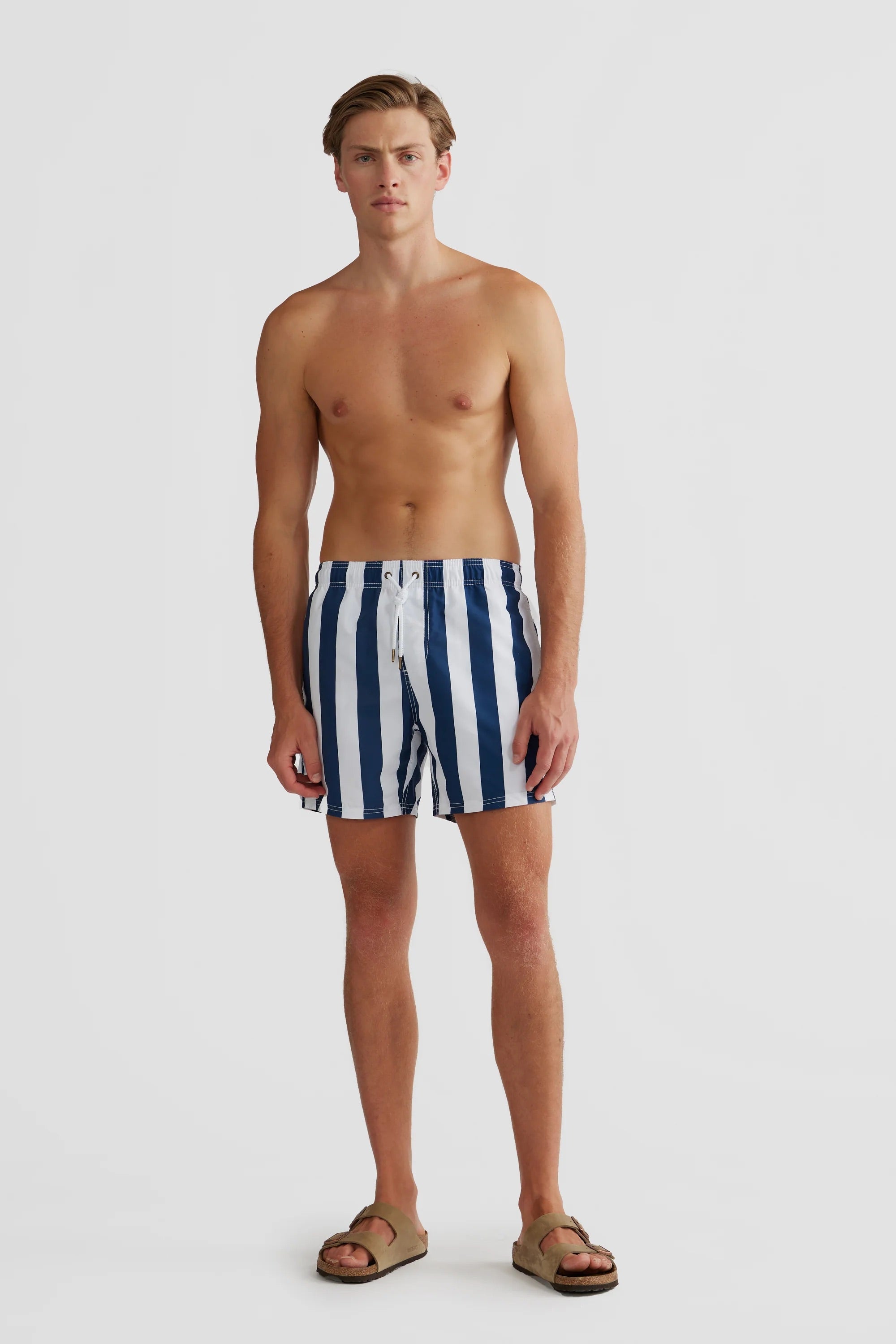 ORTC Portsea Blue Stripe Print Swim Short