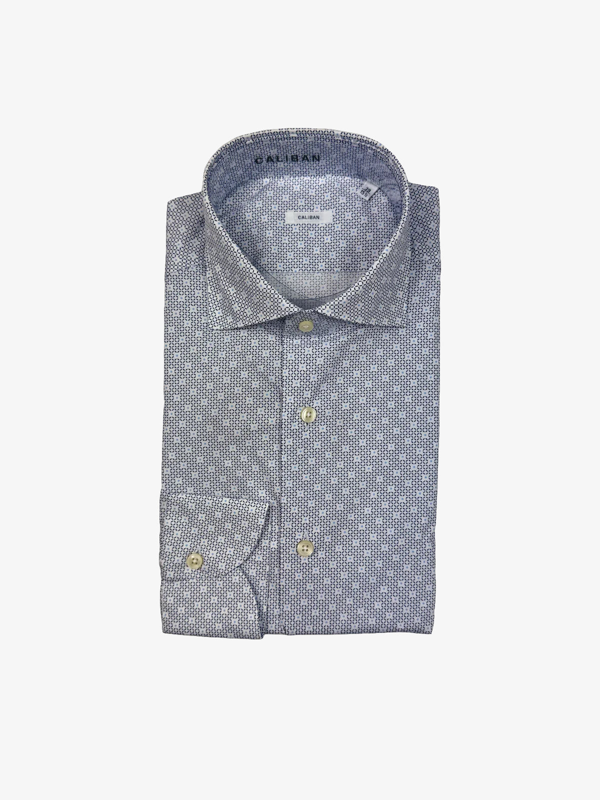 Caliban Pure Cotton Regular Fit Pattern Shirt