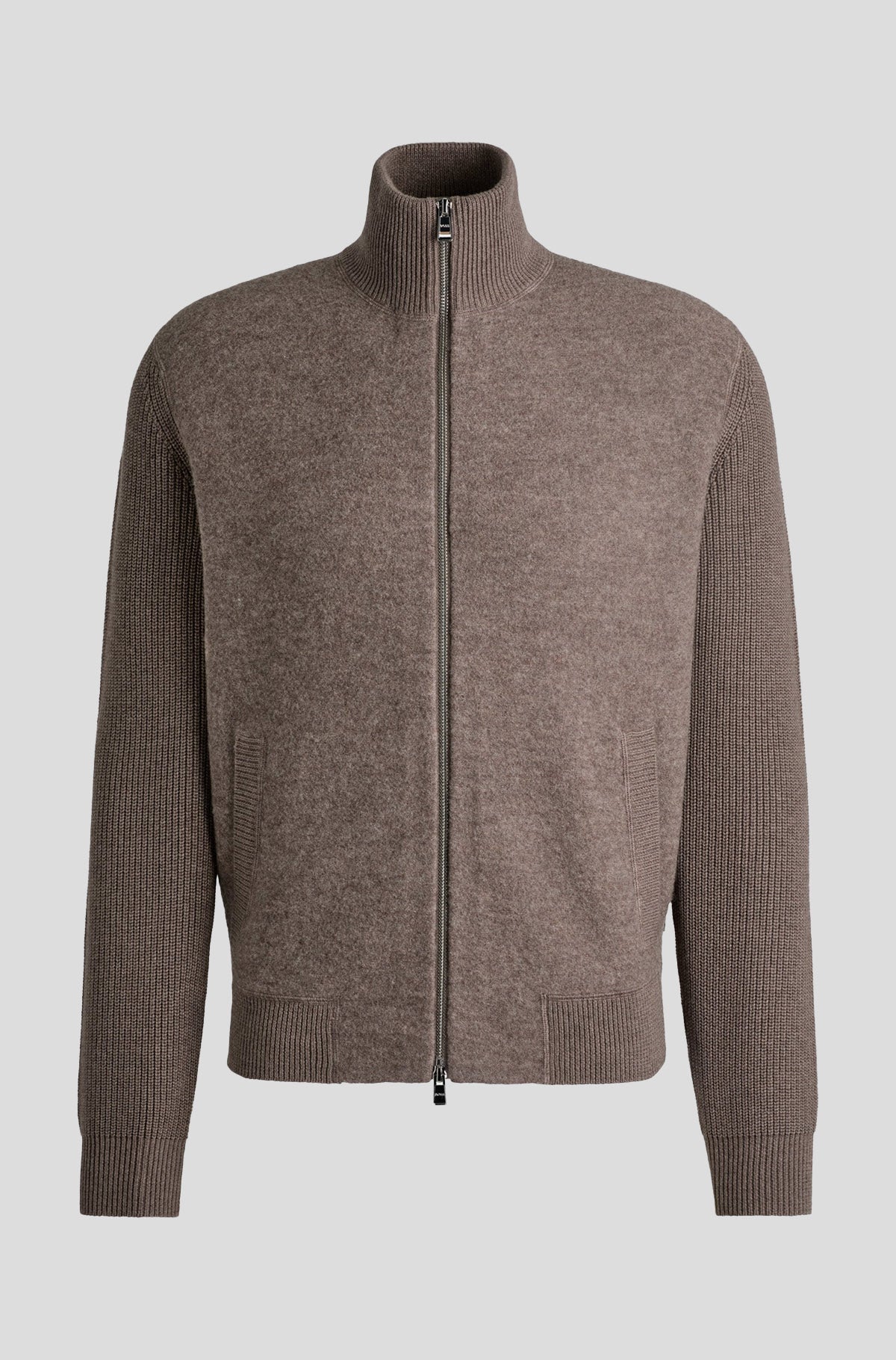 HUGO BOSS Regular-Fit Wool Cotton Blend Cardigan