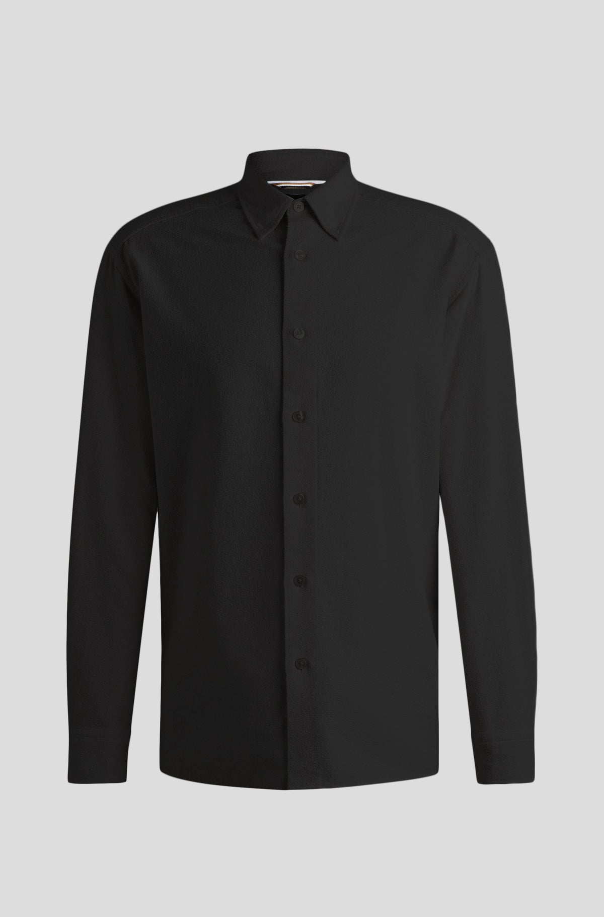 HUGO BOSS Relaxed Fit Cotton Blend Boucle Shirt