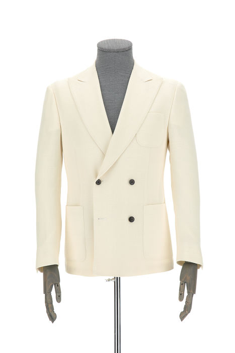 Corneliani Double Breasted Mother-of-Pearl Button Jacket